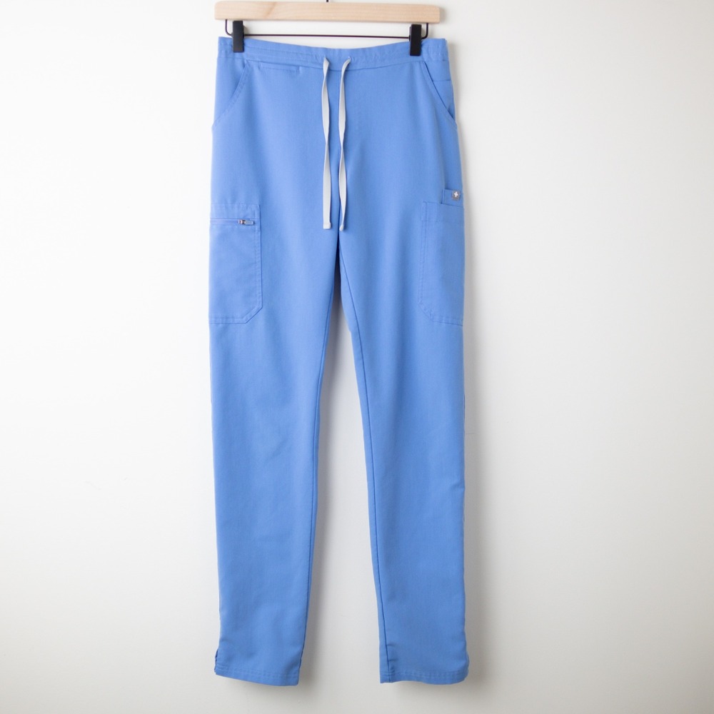 FIGS Yola High-Rise Slim Scrub Pant Womens XS / T Tall Ceil Blue TW2000T